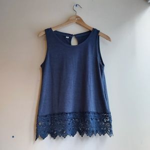 4/$25 Only blue  marine tank top